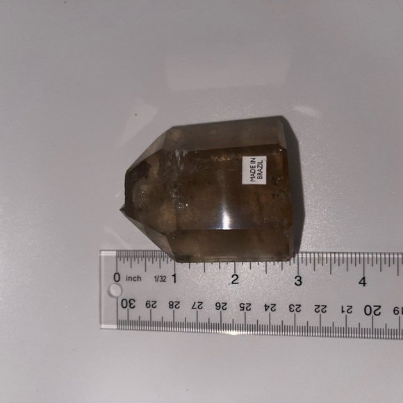 ❤️HP❤️ Gold Rutile in Quartz hand carved tower - Picture 12 of 17